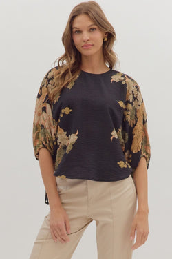 Textured Botanical Shirt