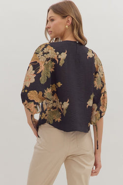 Textured Botanical Shirt