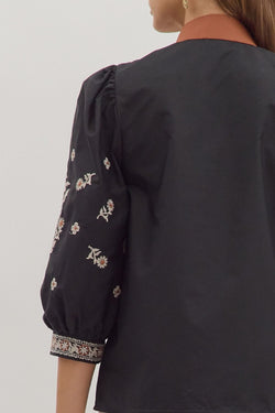 Holly Embroidered Shirt