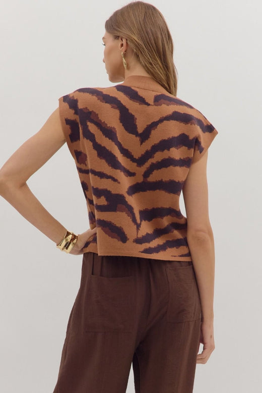 Animal Print Sweater