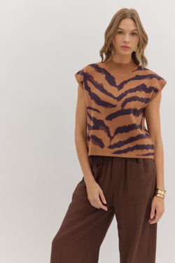 Animal Print Sweater