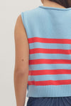 Gold Button Sleeveless Sweater