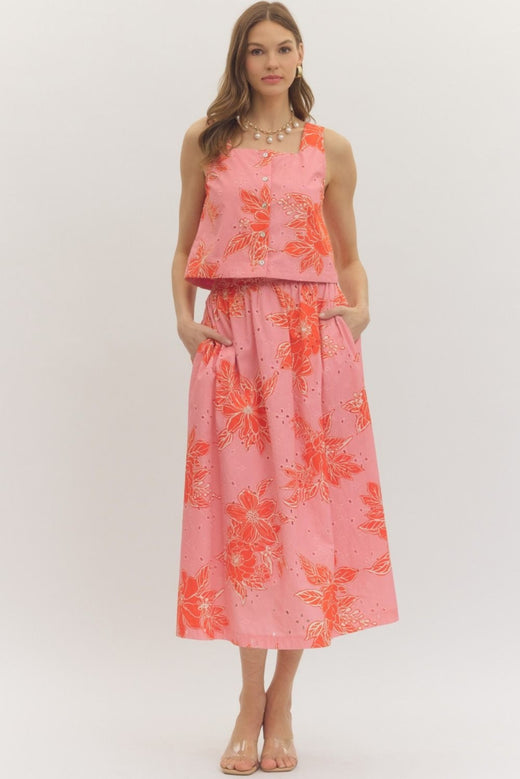 Botanical Midi Skirt