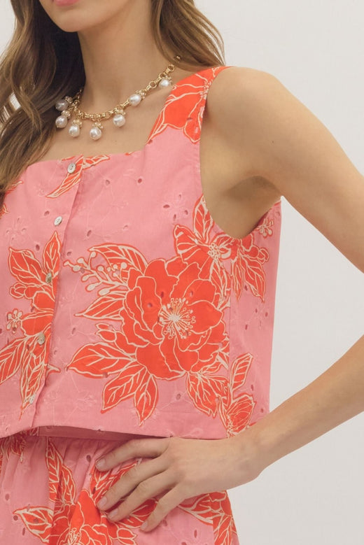 Botanical Eyelet Shirt