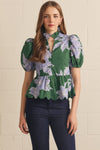 Floral Eyelet Blouse