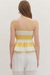 Stripe Peplum Top