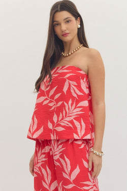 Botanical Strapless Shirt