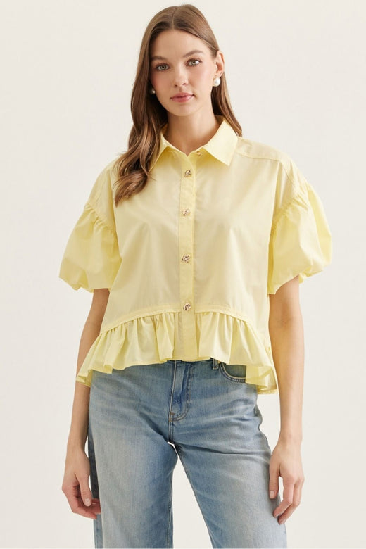Ruffle Hem Top