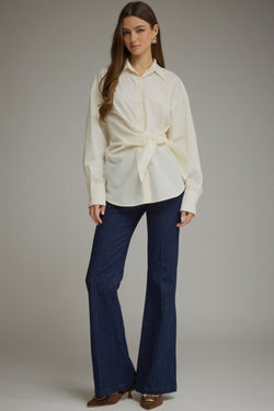 Relaxed Tie Button Up