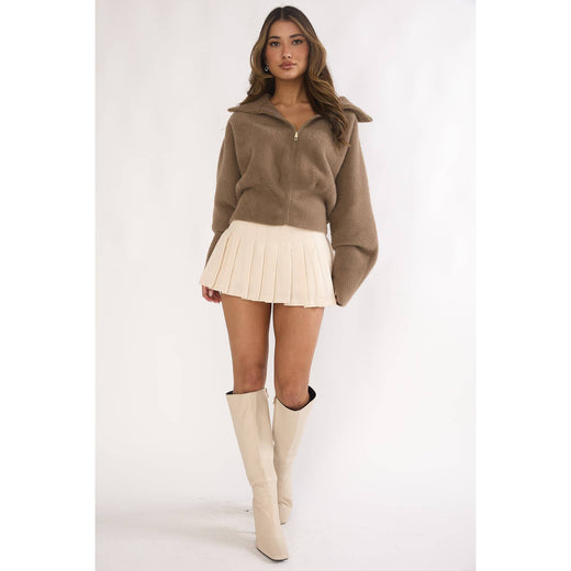 Faux Fur Sweater Jacket