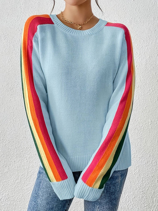 Rainbow Knit Sweater