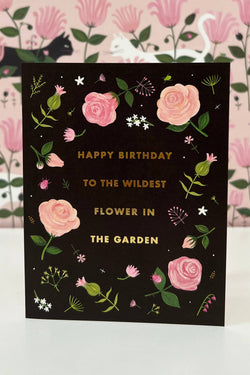 To The Wildest Greeting Card - Gold Foil
