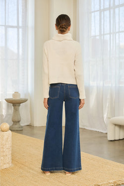 Ribbed Turtleneck Sweater