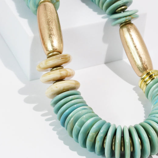 Multi Disc Statement Necklace