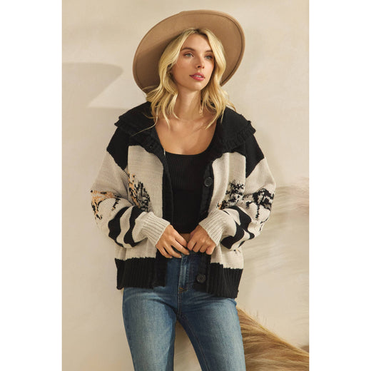 Horse Cardigan Sweater
