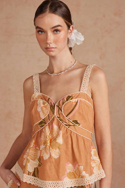 Peplum Cami Top
