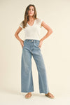 Straight Wide Leg Jeans