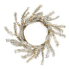Platinum Bristle Pine & Golden Ball Candle Ring - 4.5
