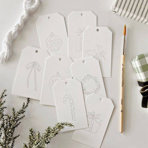 Christmas Paintable Gift Tags by Emily Lex