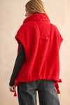 Teddy Fabric Vest Jacket