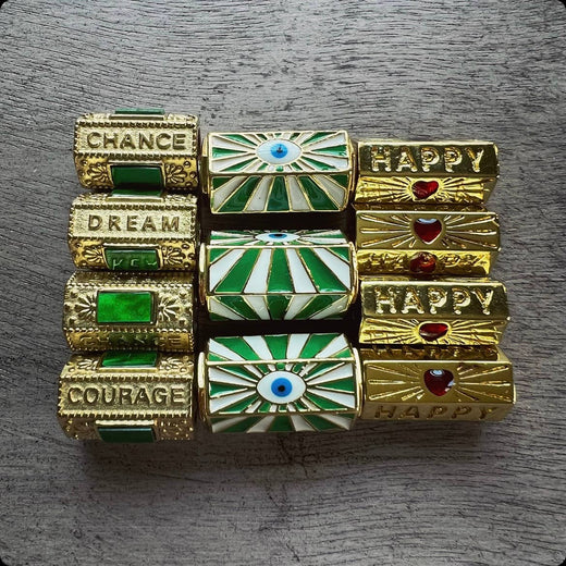 Enamel Tube Slider Charm