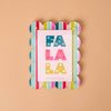 Mini Acrylic Picture Frame Magnet Fa La La
