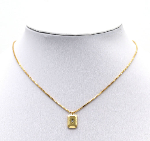 Star On Rectangle Charm