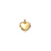 Gold Confetti Heart Charm
