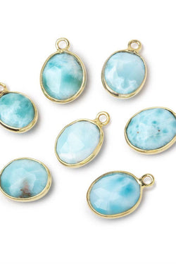 Faceted Oval Gemstone Charm