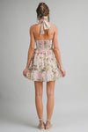 Floral Halter Mini Dress
