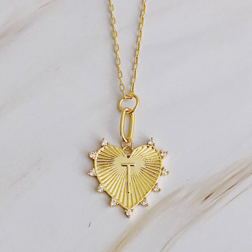 Initial Heart Charm