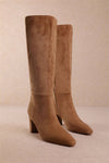Suede Knee-High Boots