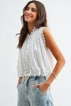 Sleeveless Cotton Blouse