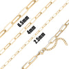 18K GP Paperclip Chain Necklace