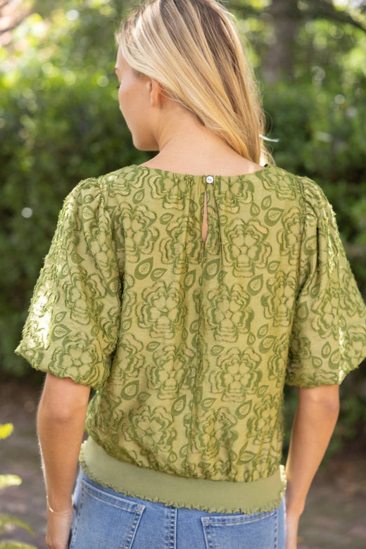Front Bow Floral Top