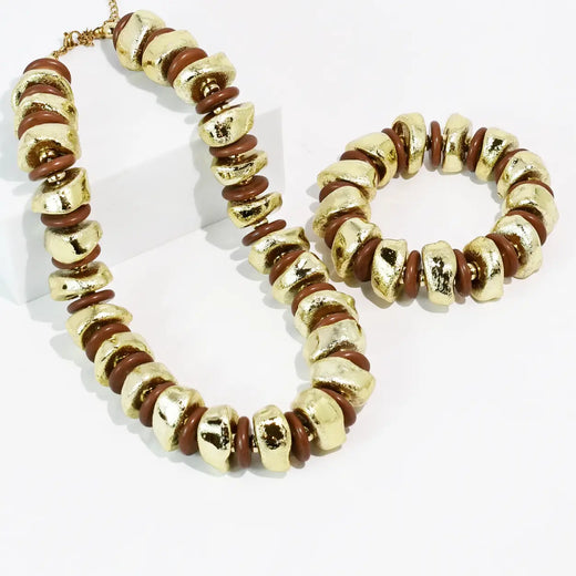 Golden Grove Beaded Necklace