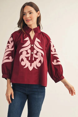 Baroque Applique Top