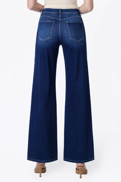 High Rise  Dark Wide Leg JeansI