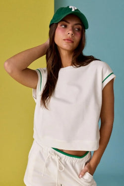 Contrast Trim Top and Short Set