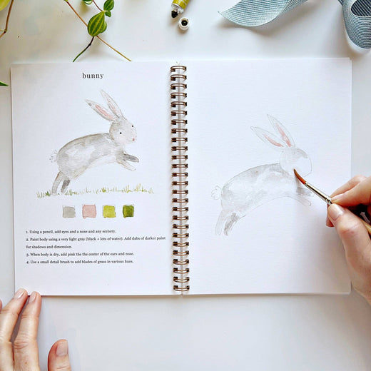 Animals Watercolor Workbook by Emily Lex