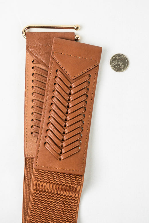 Western Fishtail Braid Cinch Belt –