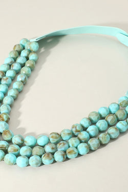 3 Row Faceted Bead Necklace