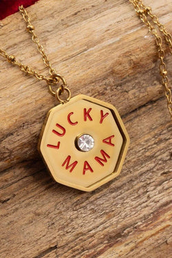 Lucky Mama Charm, 18K Gold PVD Stainless Steel