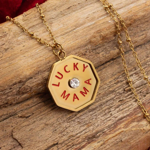 Lucky Mama Charm, 18K Gold PVD Stainless Steel