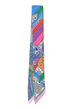 Knotted Multi Print Scarf