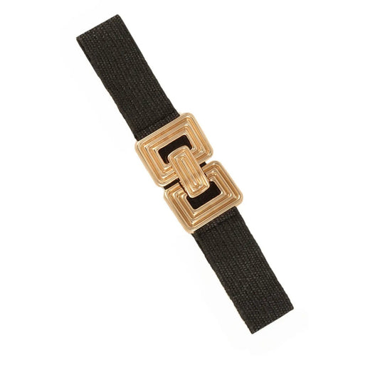 Metal Round Rectangle Elastic Belt