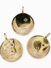 Charm Bar - Gold Galaxy Disk