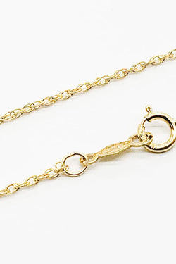 14K Gold Filled Rope Necklace, 1.1mm