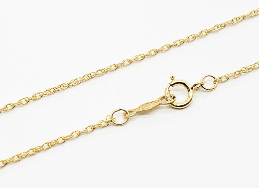 14K Gold Filled Rope Necklace, 1.1mm