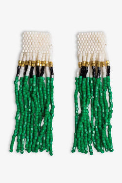 Marilyn Kelly Green  Fringe Earrings